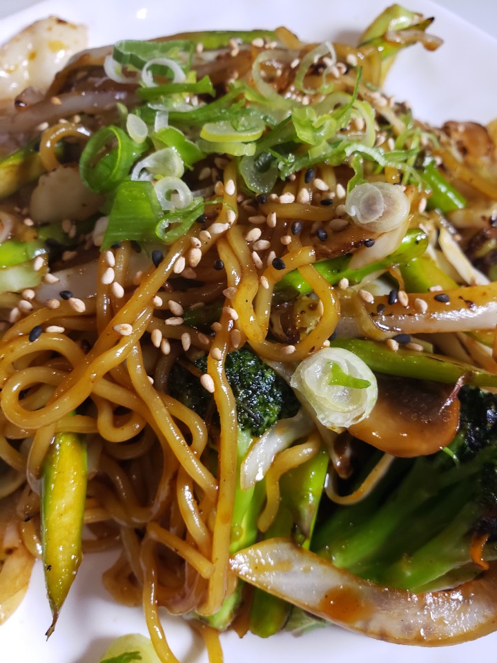 vegetable yaki soba
